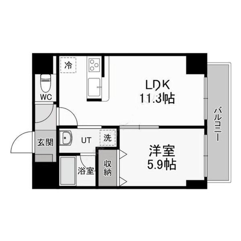 間取図 エステラ北５条館