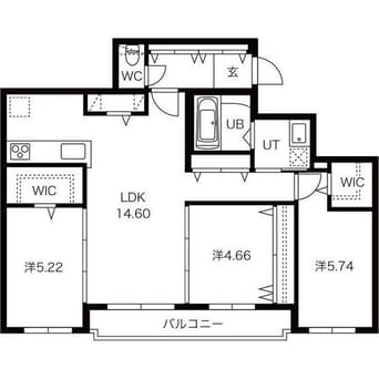間取図 アオアクア円山N4　(aoakua円山N4)