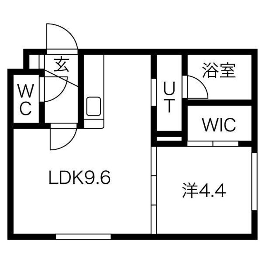 間取図 Park Lane N7W12