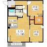 キャルム　クラス 2LDKの間取り