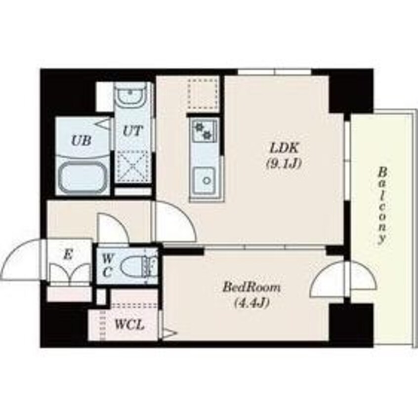間取図 プライマル札幌桑園