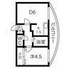 ヴィレッジ円山 1DKの間取り