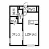 S-RESIDENCE桑園EAST 1LDKの間取り