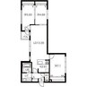 City　Premier(シティプレミア)北6条 3LDKの間取り