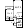 ヴィラアーバーナ桑園 1LDKの間取り