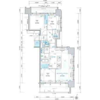 間取図 プレシス知事公館前WEST