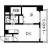 グレイスコート円山北 1DKの間取り