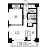フィール円山 1LDKの間取り