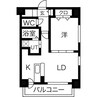 フィール円山 1LDKの間取り