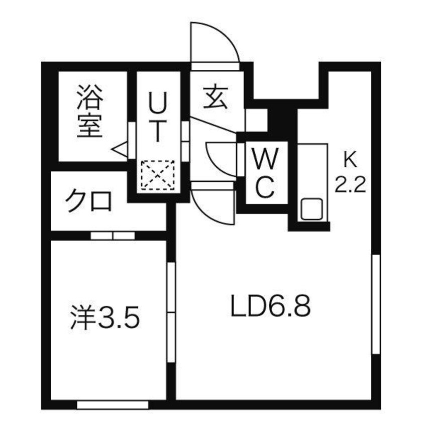 間取図 リベルタ桑園