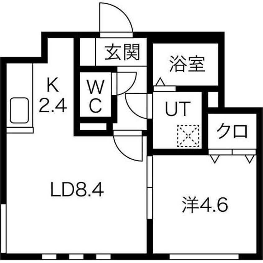 間取図 グランディール円山　ウエスト