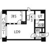 レーヴフロレゾン 1LDKの間取り