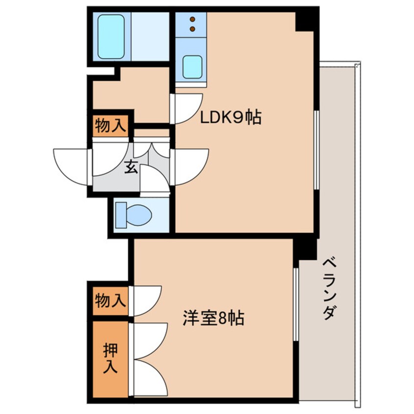 間取図 ARMS美術館通Ⅰ