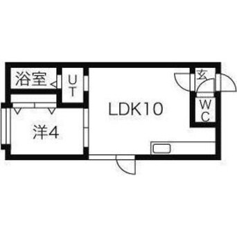 間取図 アークコート北大西Ⅲ