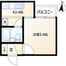 ベストL表参道 1Kの間取り