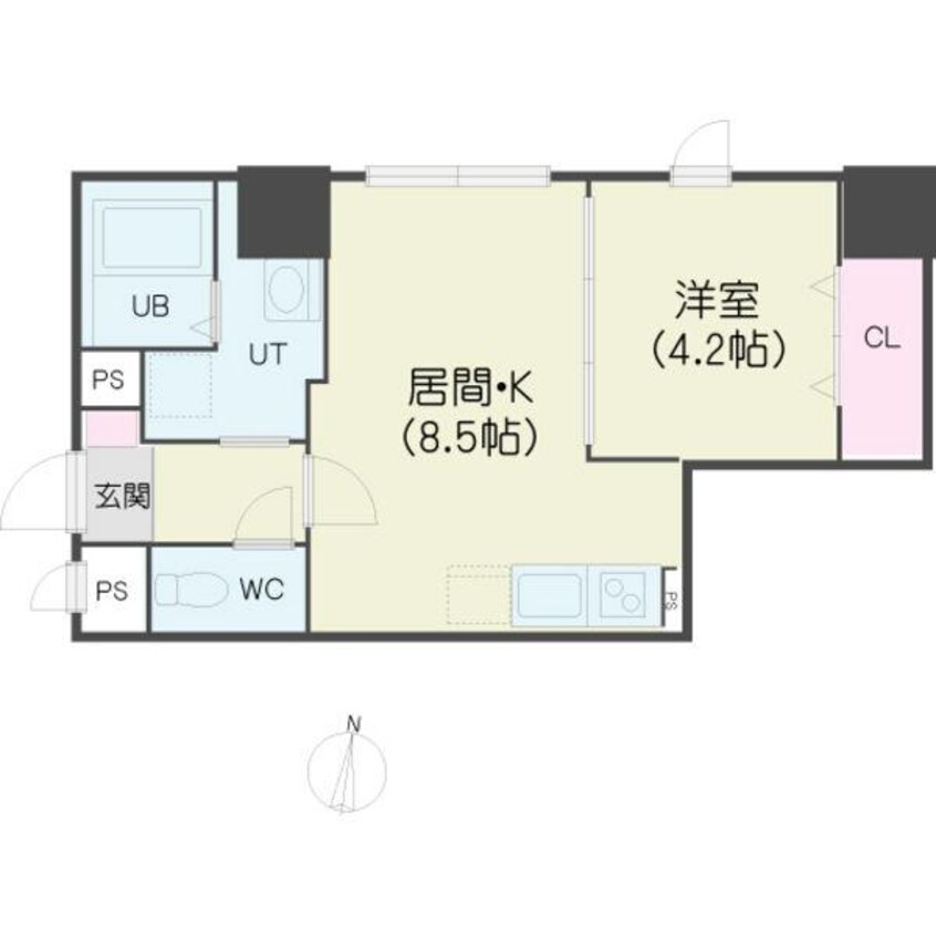 間取図 パークヒルズ北円山