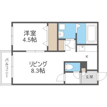 間取図 NAGI桑園(ナギ桑園)