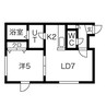 ステージノア北円山 1LDKの間取り