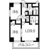ターフサイド桑園 2LDKの間取り