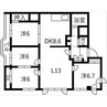 アートサイドテラス 4LDKの間取り