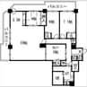 知事公館前タワーレジデンス 3LDK+Sの間取り