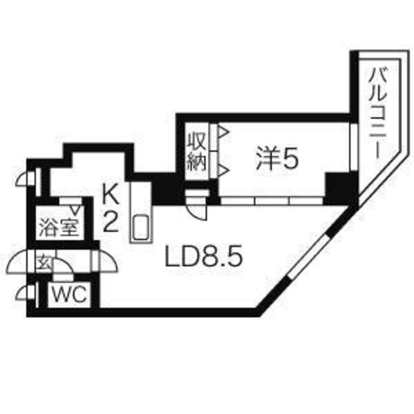 間取図 パークヒルズ円山