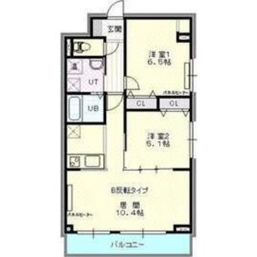 間取図 ハイパール桑園