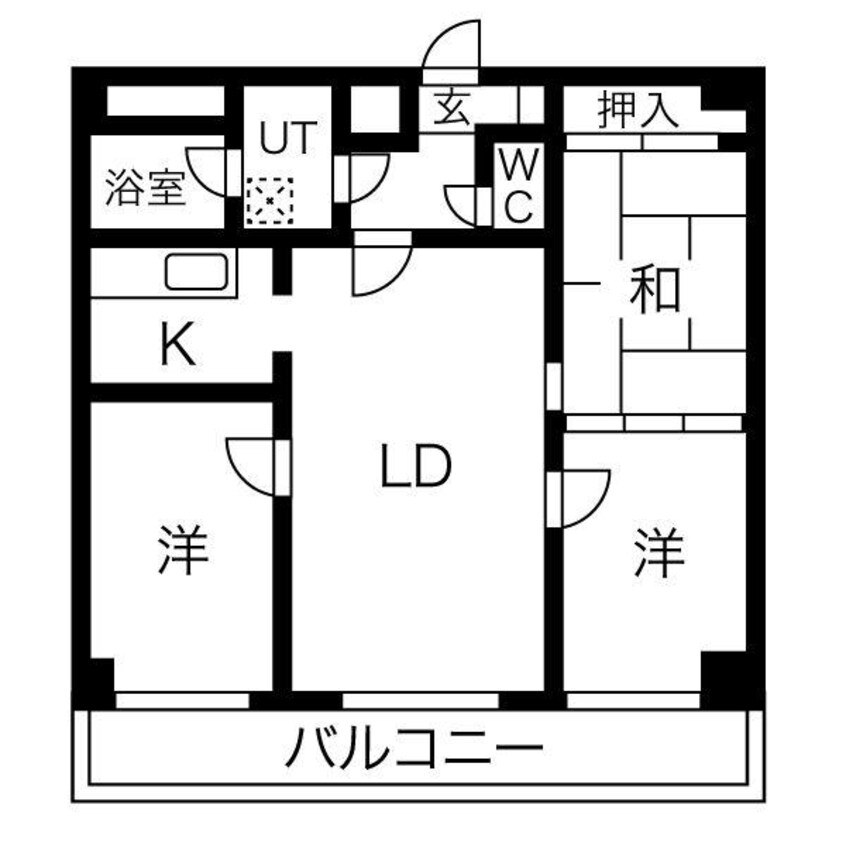 間取図 円山ガーデンハイツ