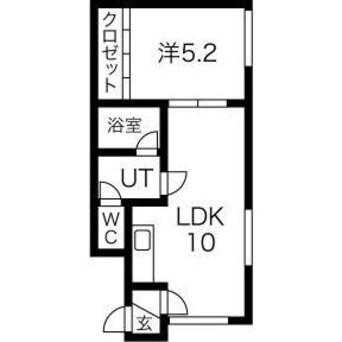 間取図 L'ouest円山