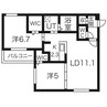 ドルチェ621 2LDKの間取り