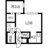 Hills SapporoⅡ 1LDKの間取り