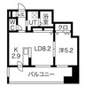 ラフレ28 1LDKの間取り