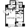 プライムメゾン大通公園 1LDKの間取り
