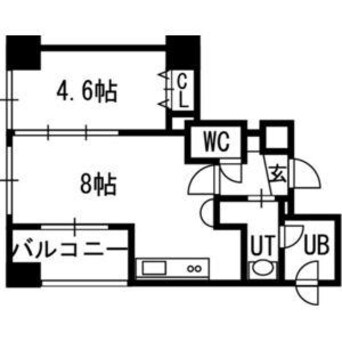 間取図 クラッセ円山　WEST