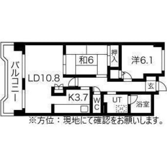 間取図 アジエステート大通西プラザ