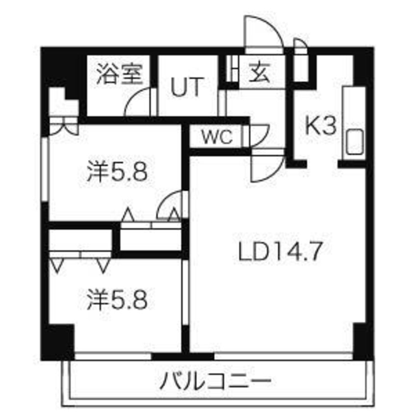 間取図 ハイムエルデZW