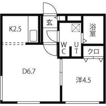 間取図 ブランノワール桑園