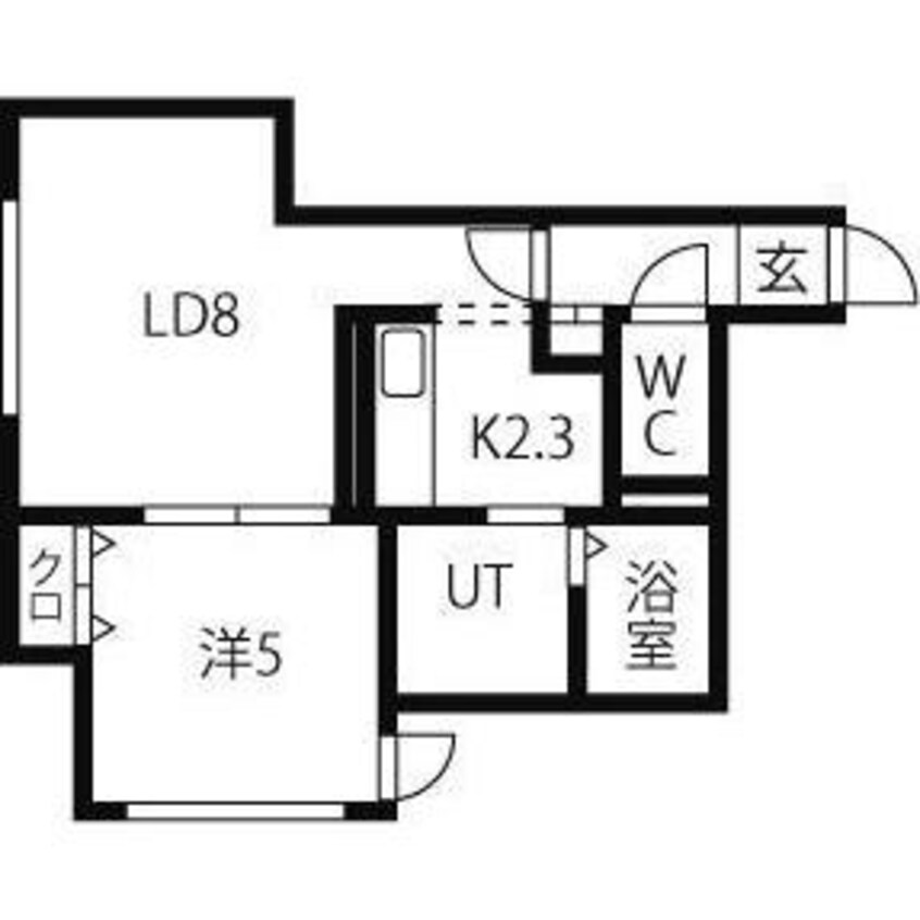 間取図 ブランノワール桑園
