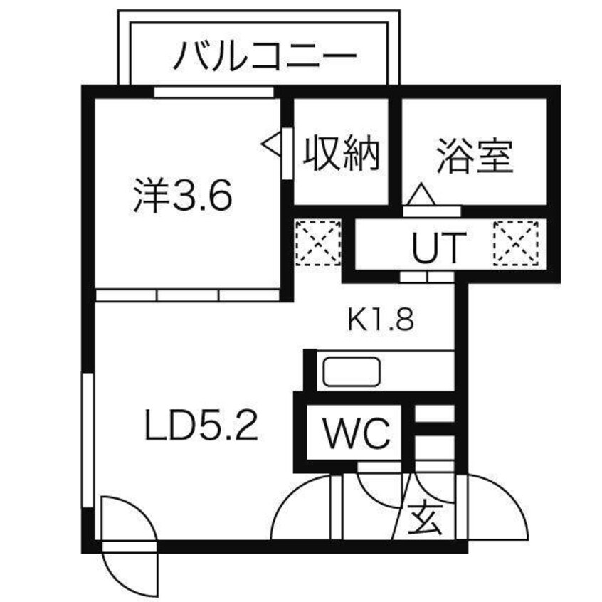 間取図 Blanc Bonheur Soen