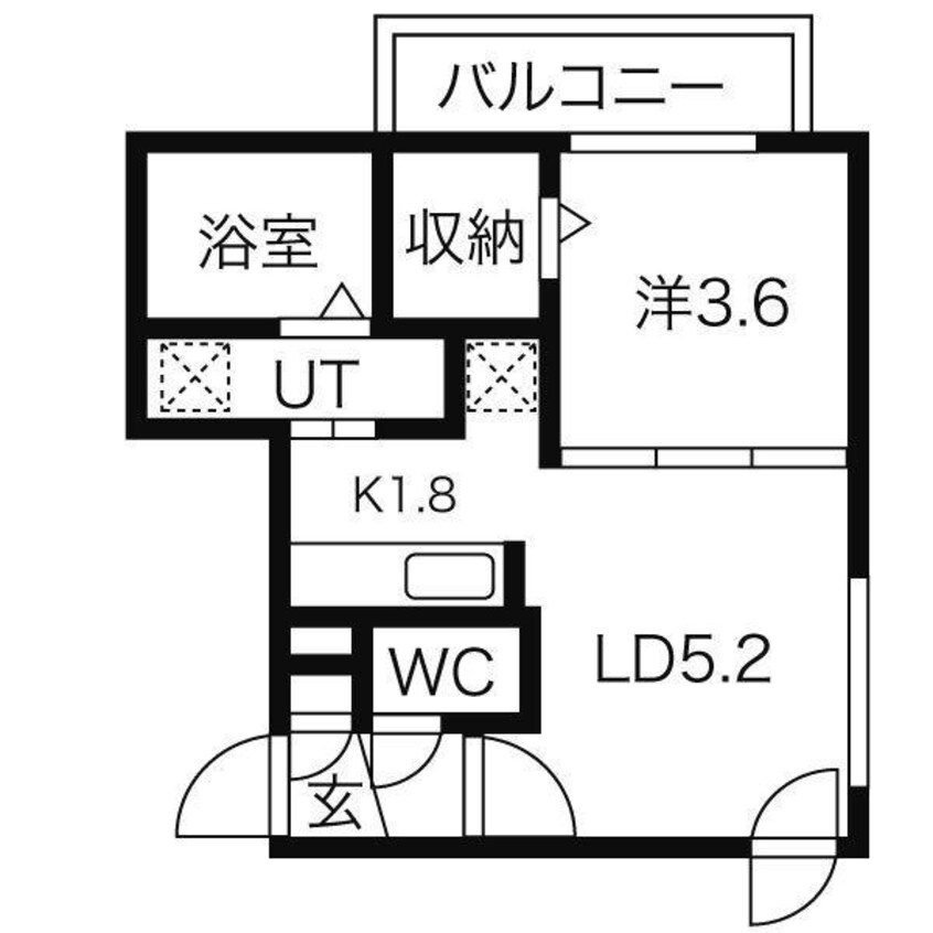 間取図 Blanc Bonheur Soen