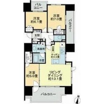 間取図 シティハウス円山