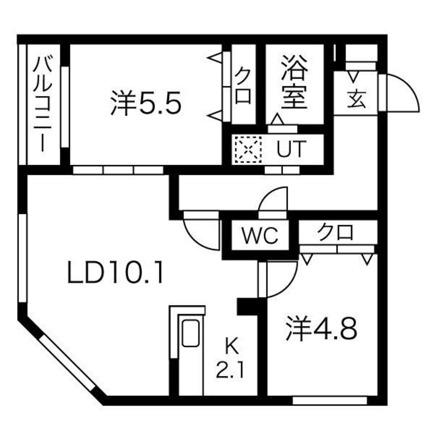 間取図 ブランシャールチェレステ円山