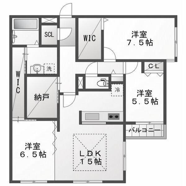 間取り図 ジョイス宮の森レジデンス