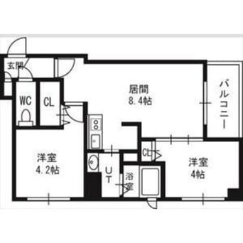 間取図 クラッセ知事公館前