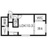 RAGUSA N5W17 B 1LDKの間取り