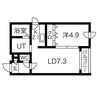 ディスティニーⅡ 1LDKの間取り