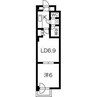 メープル桑園駅 1LDKの間取り