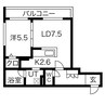 S-RESIDENCE桑園 1LDKの間取り