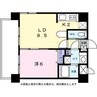 レインボータウン24 1LDKの間取り