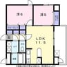 レインボータウン24 2LDKの間取り